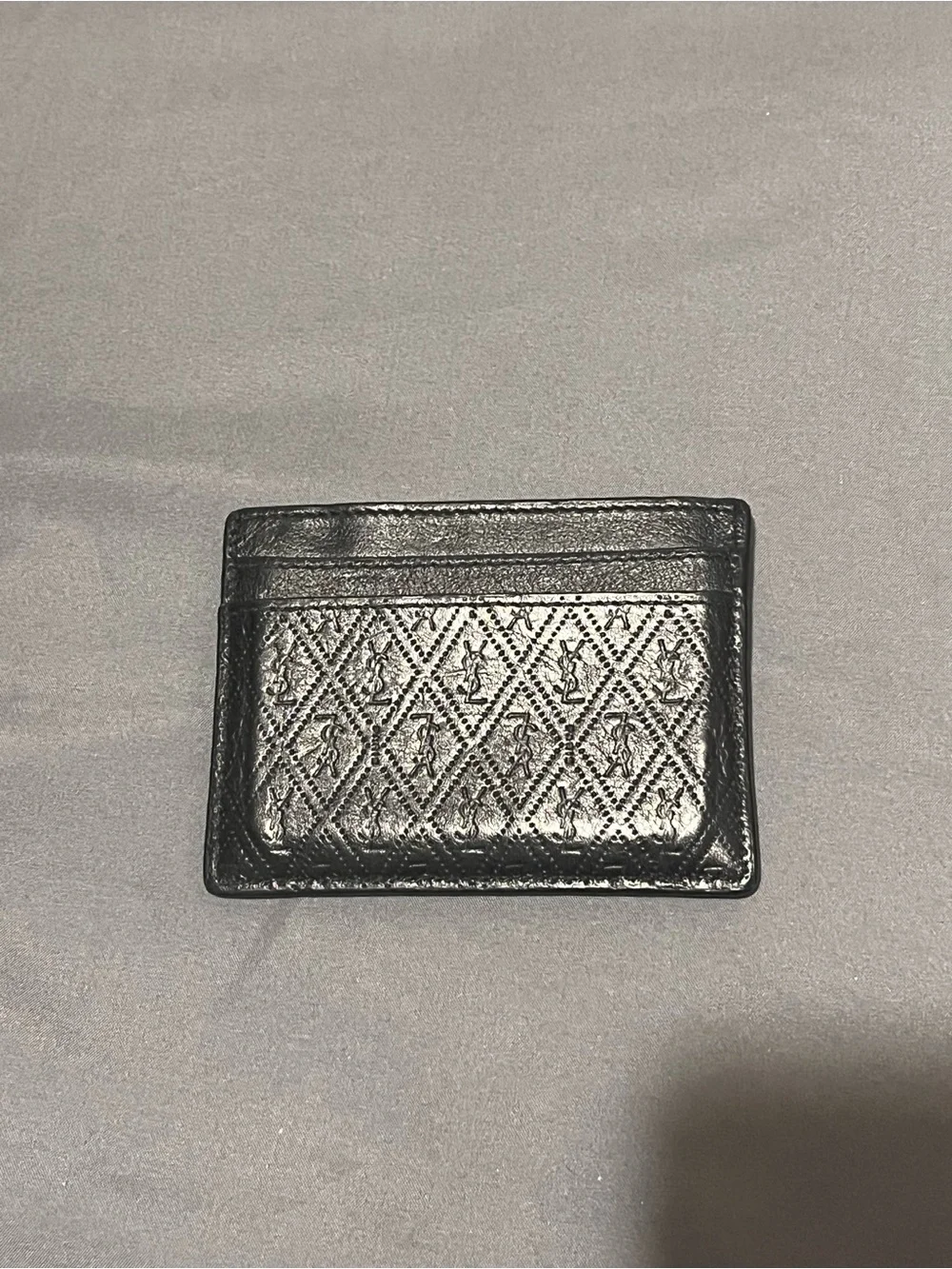 Saint Laurent Black Monogram Card Holder